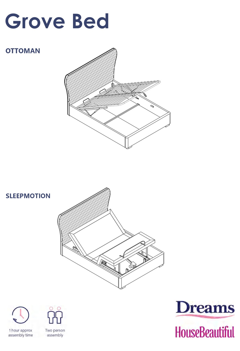 DREAMS HOUSEBEAUTIFUL GROVE BED MANUAL Pdf Download ManualsLib