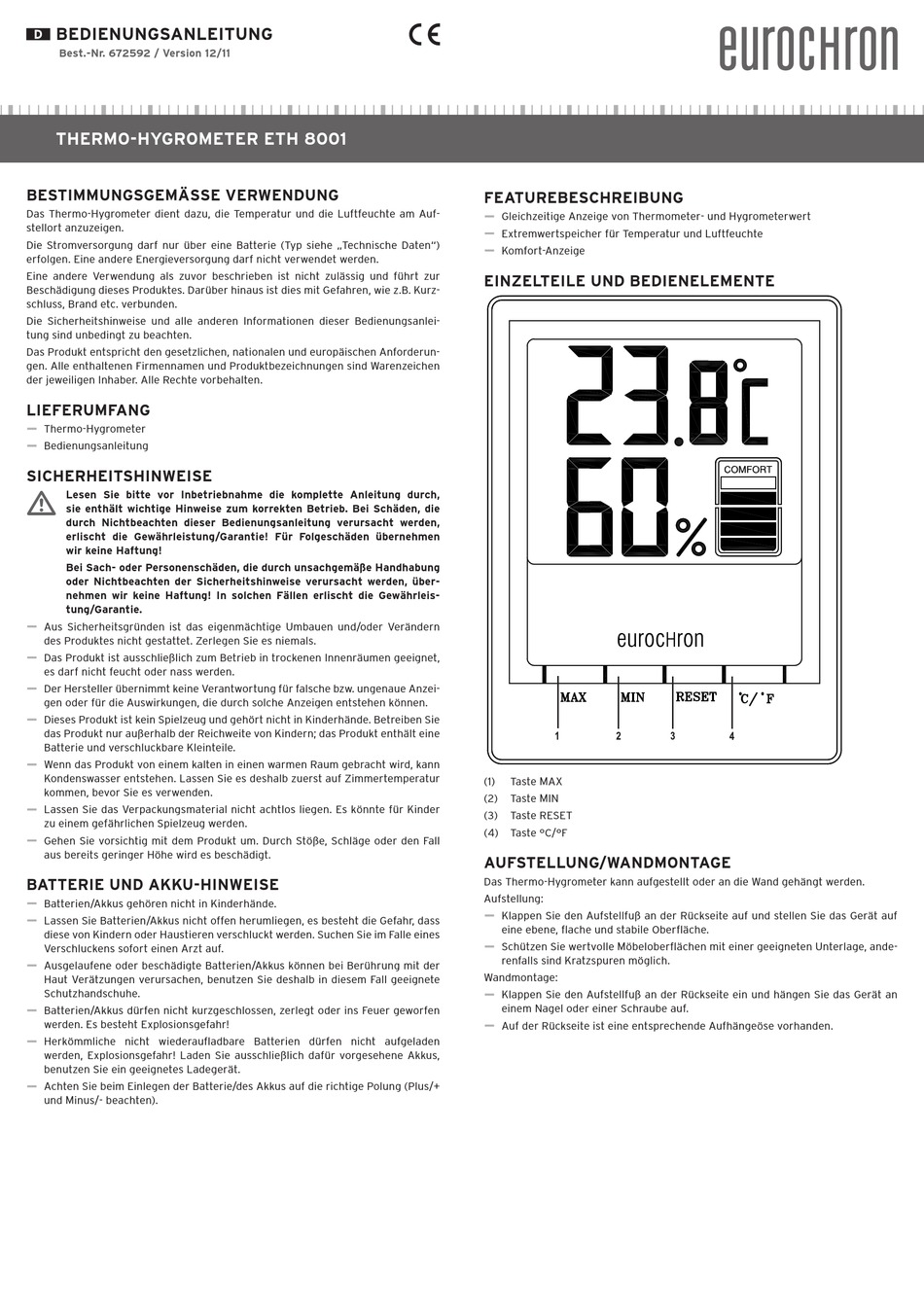 eurochron eth 8001