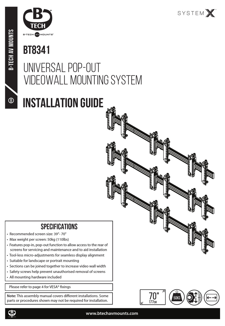 B-TECH SYSTEM X BT8341 INSTALLATION MANUAL Pdf Download | ManualsLib