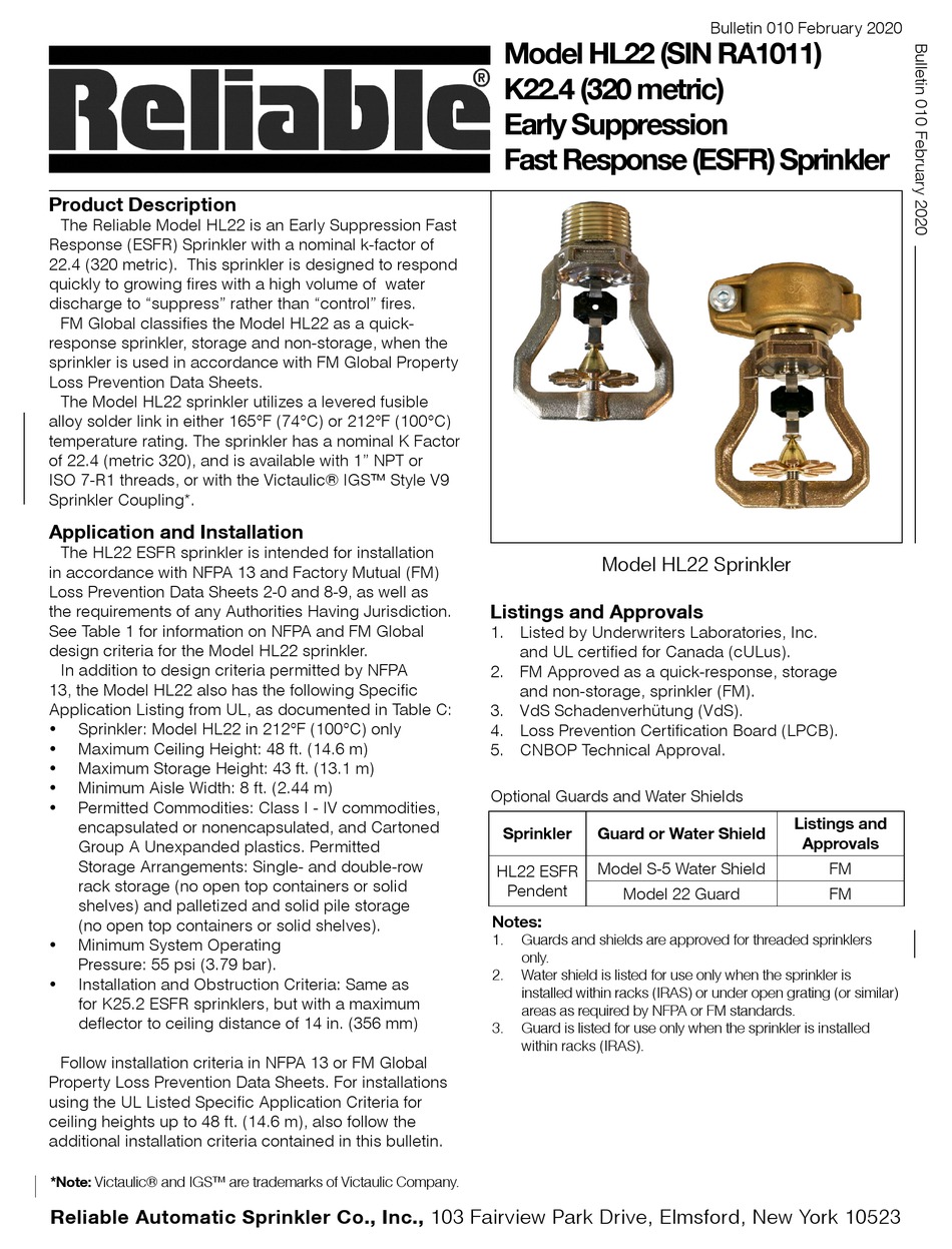 RELIABLE HL22 MANUAL Pdf Download ManualsLib