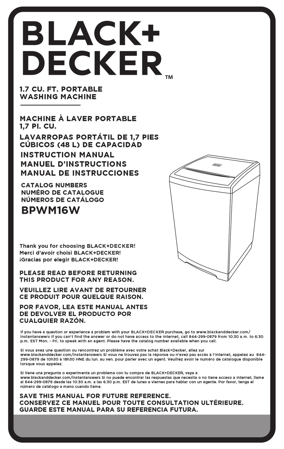 BLACK & DECKER BPWM16W INSTRUCTION MANUAL Pdf Download ManualsLib