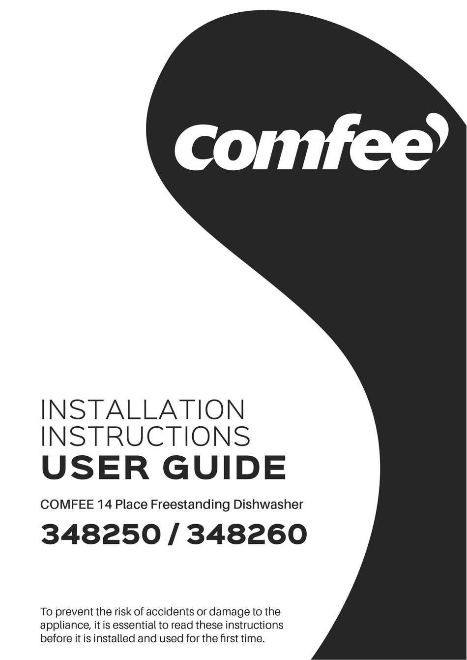 COMFEE 348250 INSTALLATION INSTRUCTIONS & USER MANUAL Pdf Download