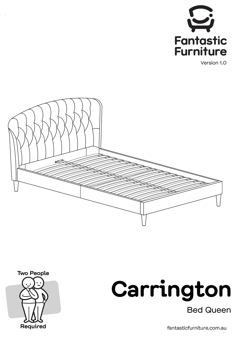 FANTASTIC FURNITURE CARRINGTON BED MANUAL Pdf Download ManualsLib