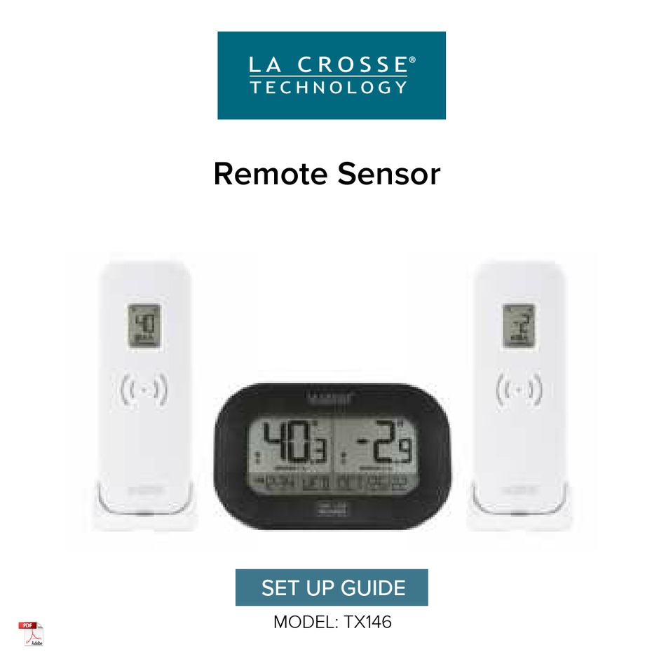 LA CROSSE TECHNOLOGY TX146 SETUP MANUAL Pdf Download ManualsLib
