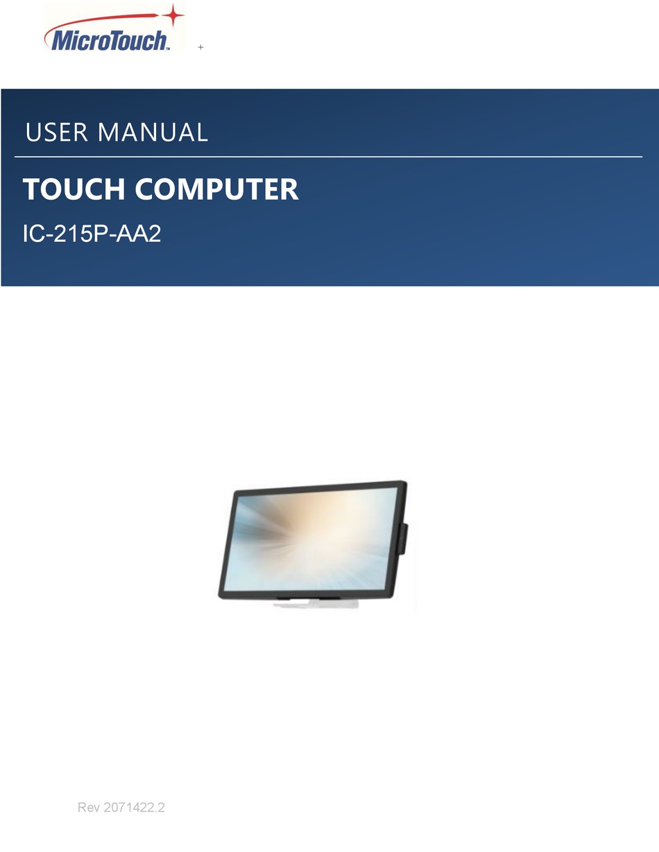 Warnings - MicroTouch IC-215P-AA2 User Manual [Page 9] | ManualsLib