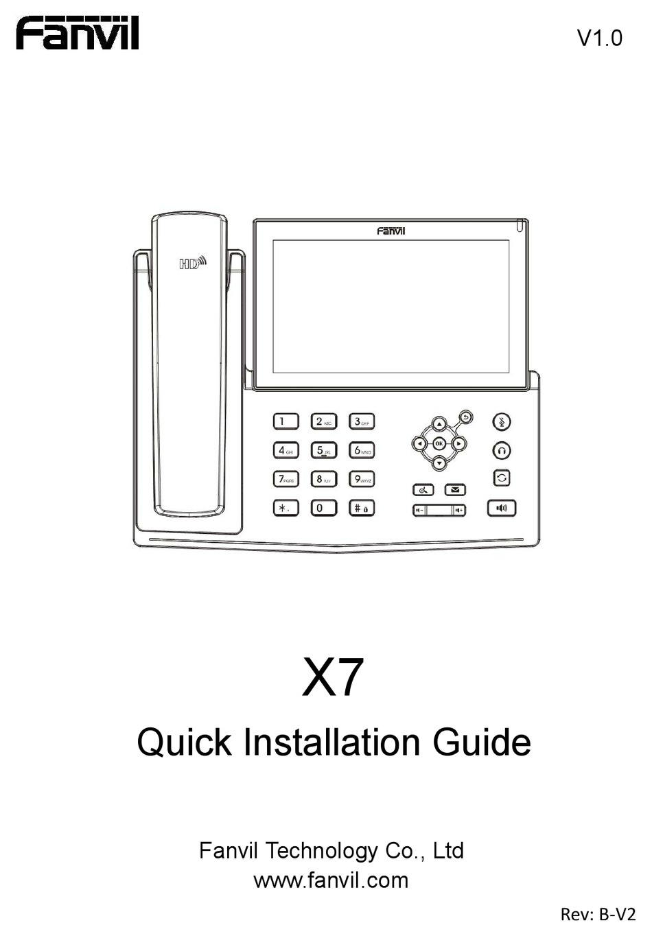 FANVIL X7 QUICK INSTALLATION MANUAL Pdf Download ManualsLib