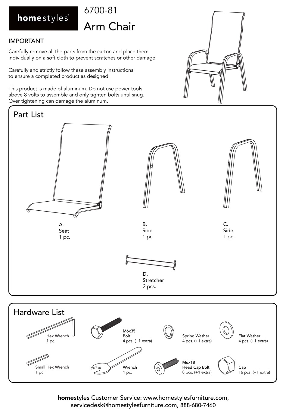 HOMESTYLES 670081 QUICK START MANUAL Pdf Download ManualsLib