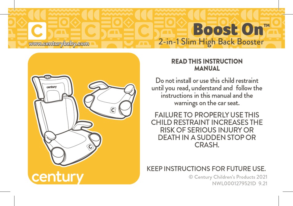 CENTURY BOOST ON INSTRUCTION MANUAL Pdf Download ManualsLib