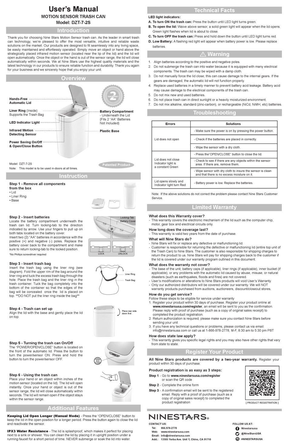 NINESTARS DZT72S USER MANUAL Pdf Download ManualsLib