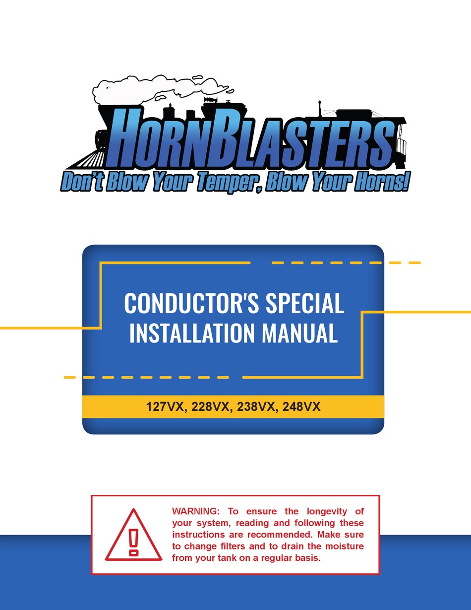 HORNBLASTERS 127VX INSTALLATION MANUAL Pdf Download ManualsLib