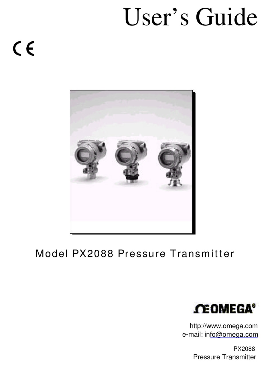 OMEGA PX2088 USER MANUAL Pdf Download ManualsLib