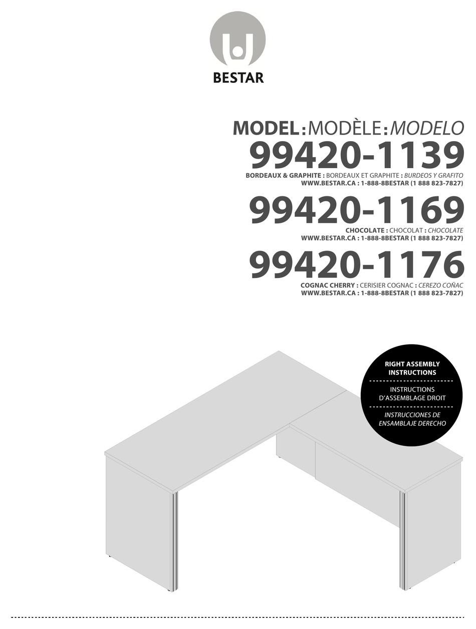 BESTAR 994201139 ASSEMBLY INSTRUCTIONS MANUAL Pdf Download ManualsLib