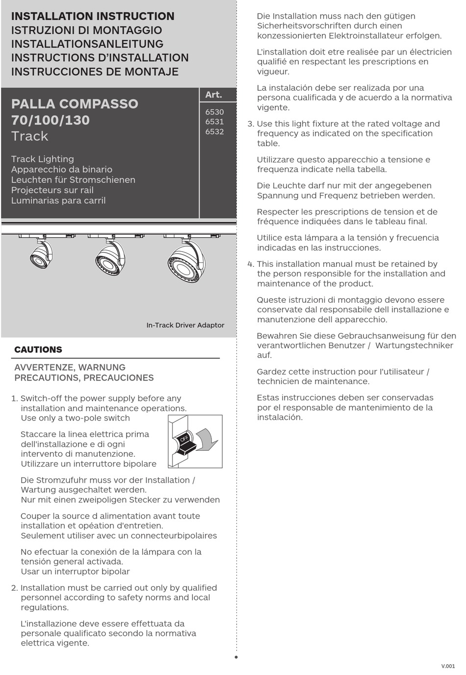 forma-lighting-6530-installation-instruction-pdf-download-manualslib