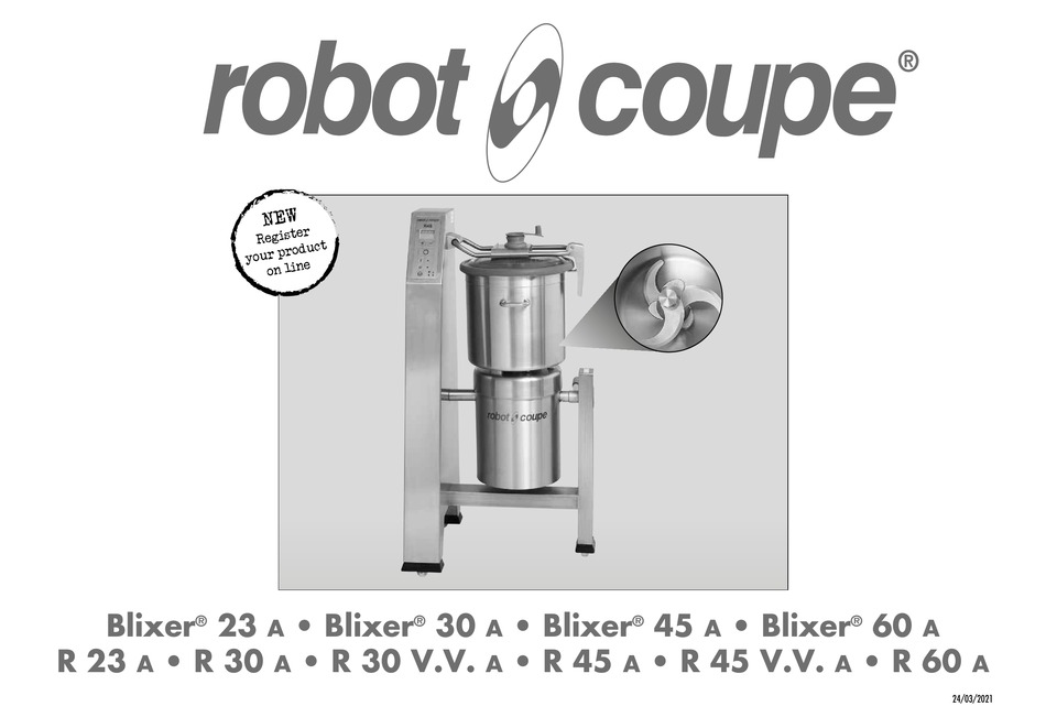 ROBOT COUPE BLIXER 23 A INSTRUCTION MANUAL Pdf Download ManualsLib