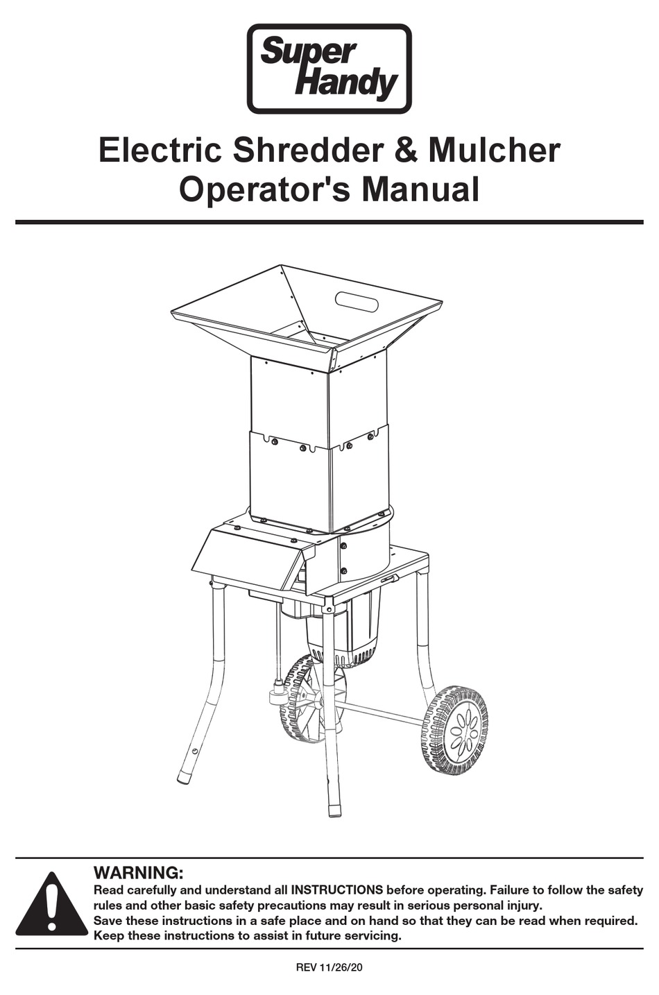 SUPER HANDY GUO056 OPERATOR'S MANUAL Pdf Download ManualsLib