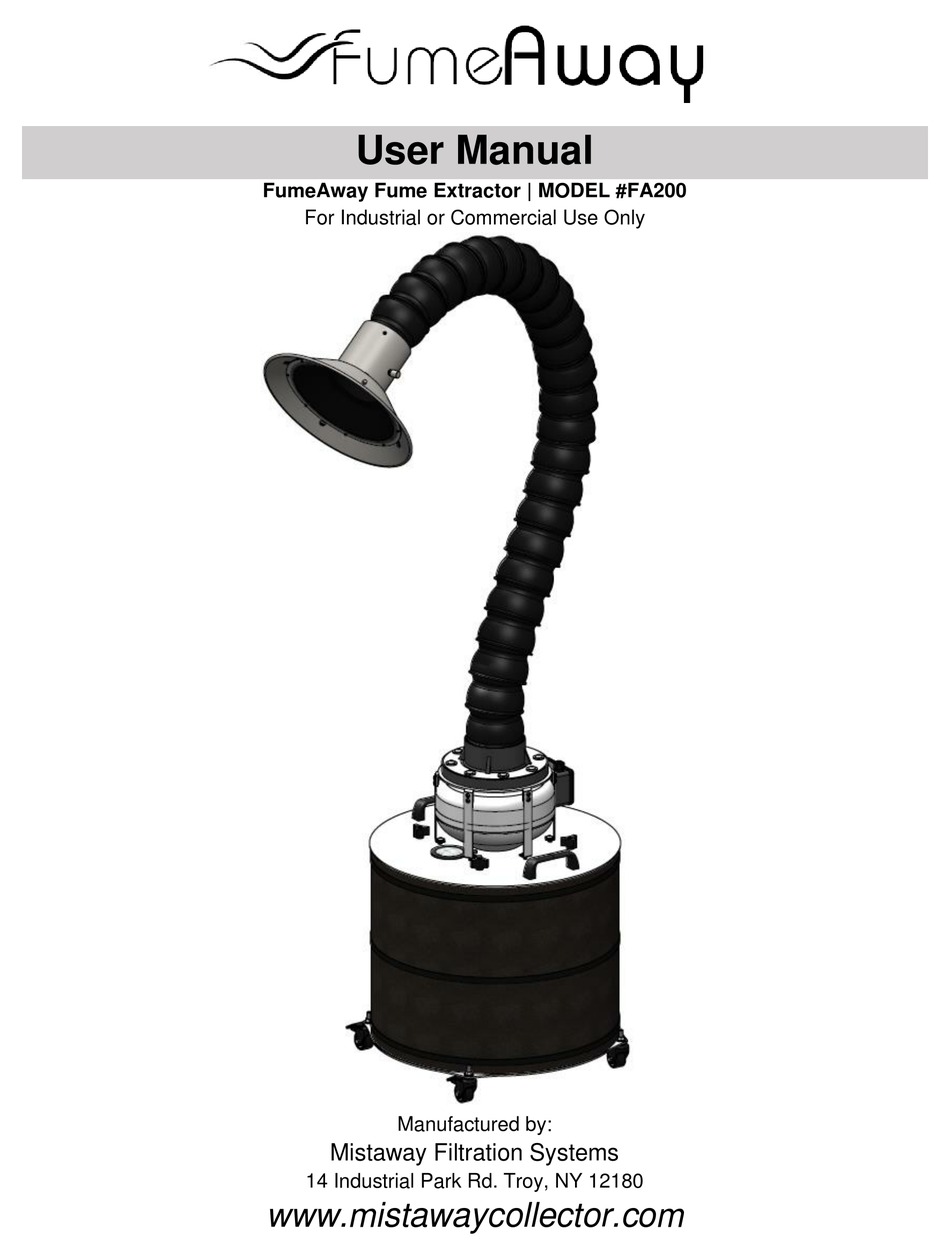 MISTAWAY FUMEAWAY FA200 USER MANUAL Pdf Download ManualsLib