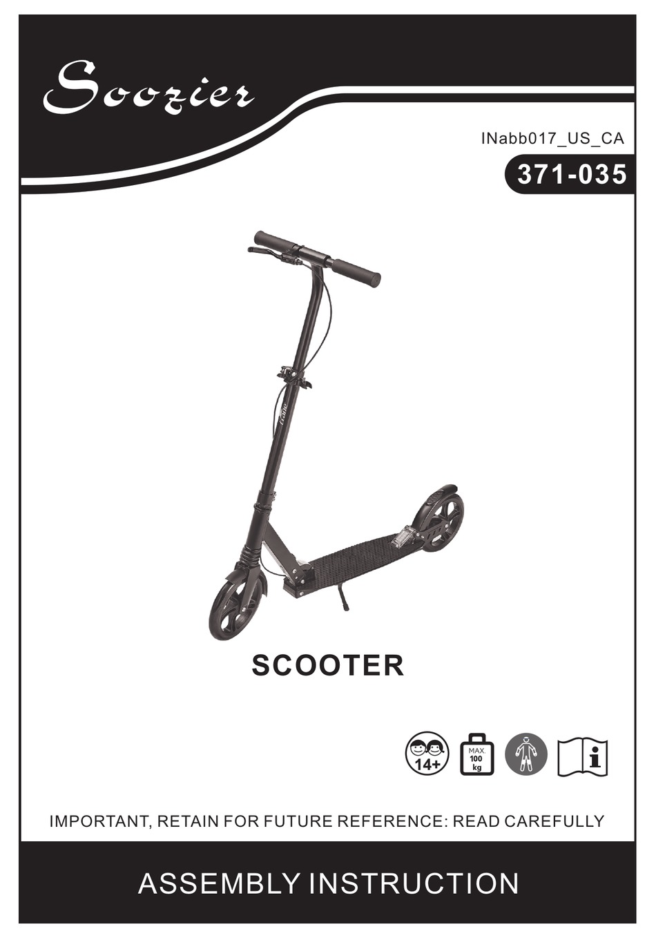 SOOZIER 371035 ASSEMBLY INSTRUCTION MANUAL Pdf Download ManualsLib