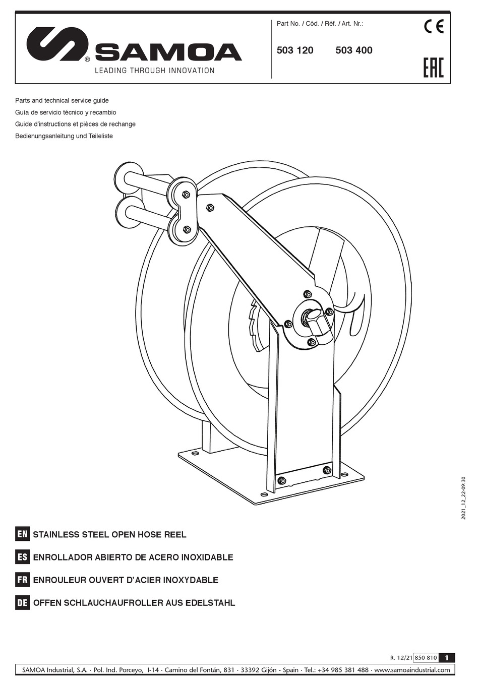 SAMOA 503 120 PARTS AND TECHNICAL SERVICE MANUAL Pdf Download ManualsLib
