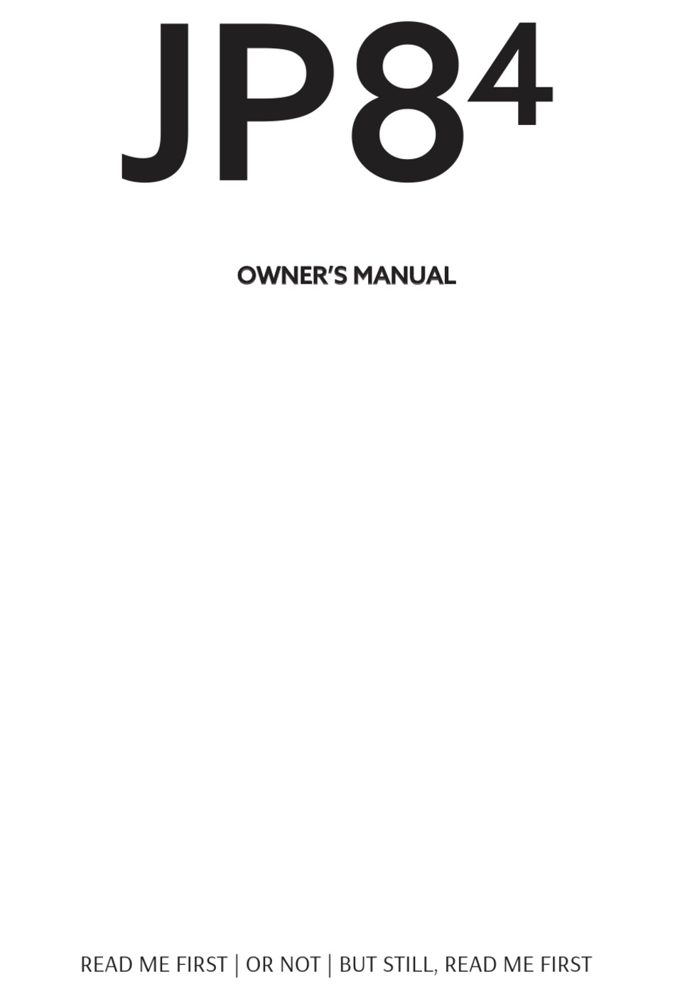 DOWN4SOUND JP84 OWNER'S MANUAL Pdf Download ManualsLib