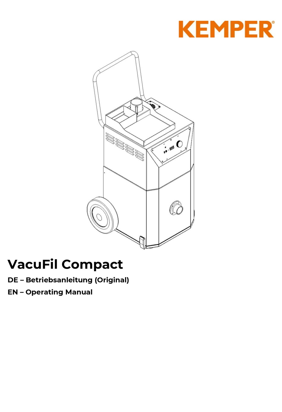 KEMPER VACUFIL COMPACT OPERATING MANUAL Pdf Download ManualsLib