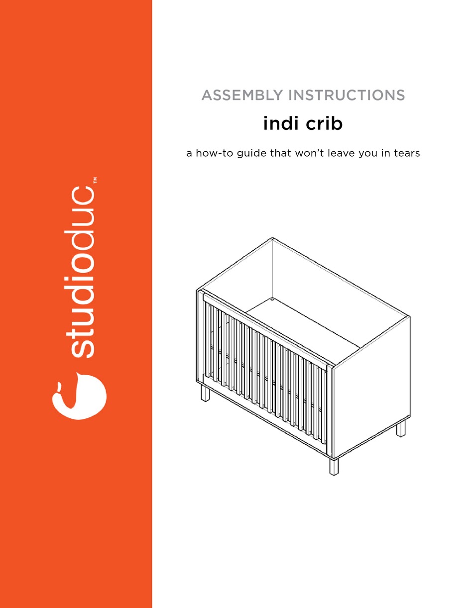 STUDIODUC INDI CRIB ASSEMBLY INSTRUCTIONS MANUAL Pdf Download ManualsLib