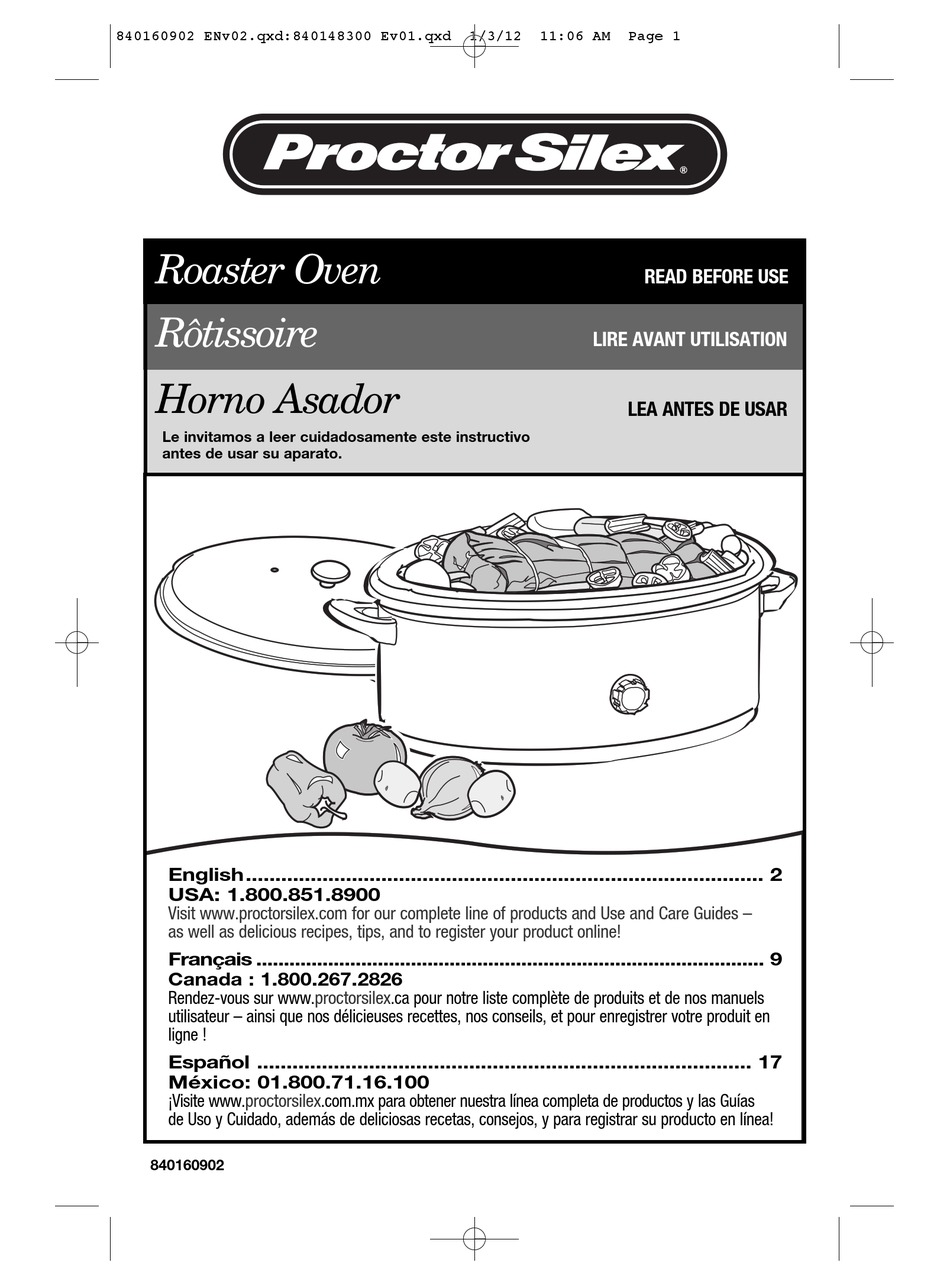 PROCTORSILEX 32700Y MANUAL Pdf Download ManualsLib