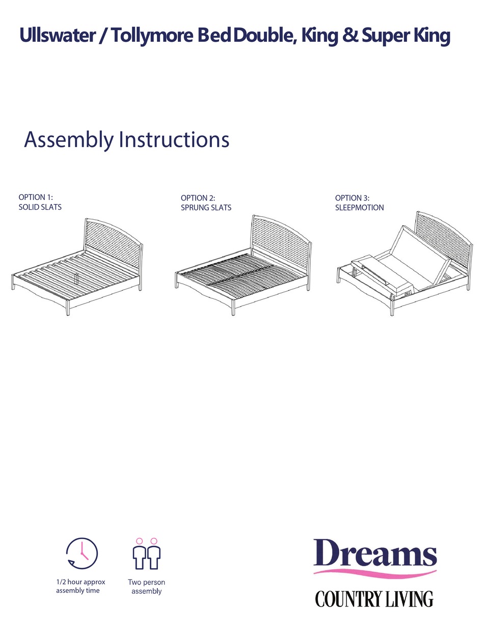 DREAMS ULLSWATER ASSEMBLY INSTRUCTIONS MANUAL Pdf Download ManualsLib