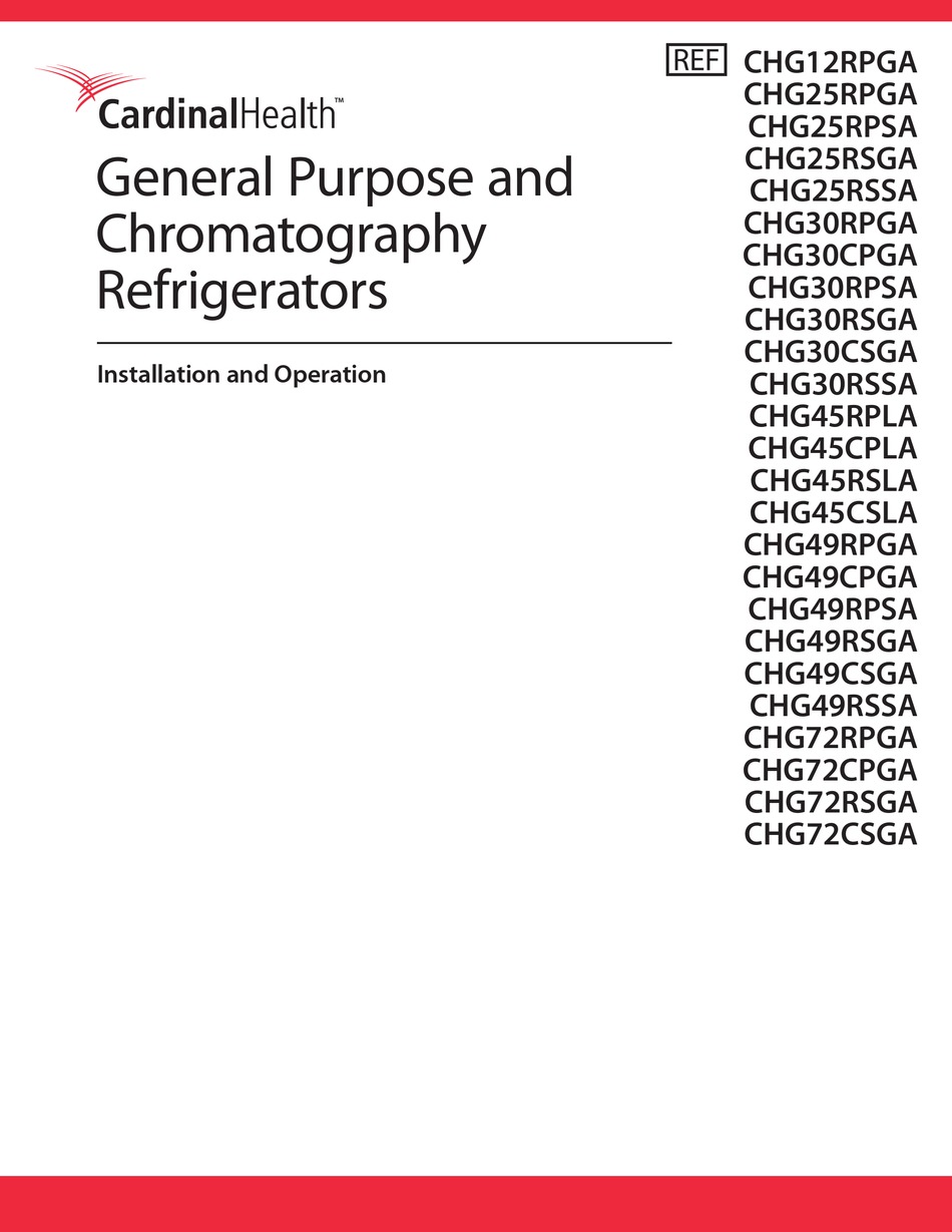CARDINAL HEALTH CHG12RPGA MANUAL Pdf Download ManualsLib