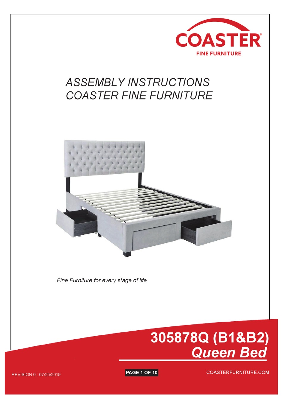 COASTER 305878Q ASSEMBLY INSTRUCTIONS MANUAL Pdf Download ManualsLib