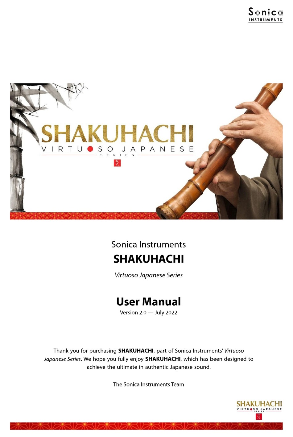 SONICA INSTRUMENTS SHAKUHACHI USER MANUAL Pdf Download ManualsLib