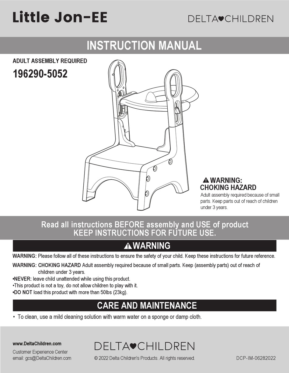 DELTA CHILDREN LITTLE JONEE INSTRUCTION MANUAL Pdf Download ManualsLib