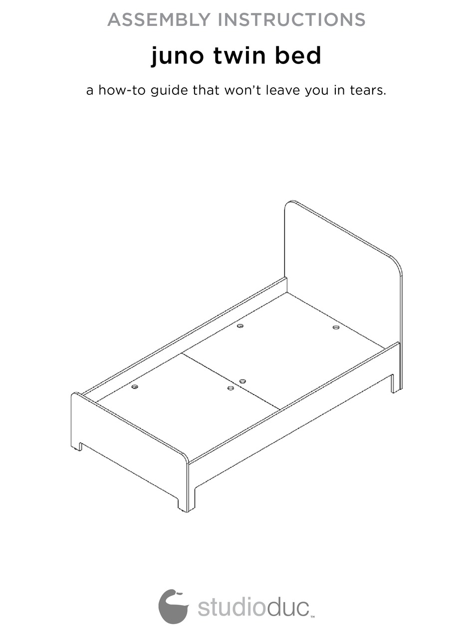 STUDIODUC JUNO TWIN BED ASSEMBLY INSTRUCTIONS MANUAL Pdf Download