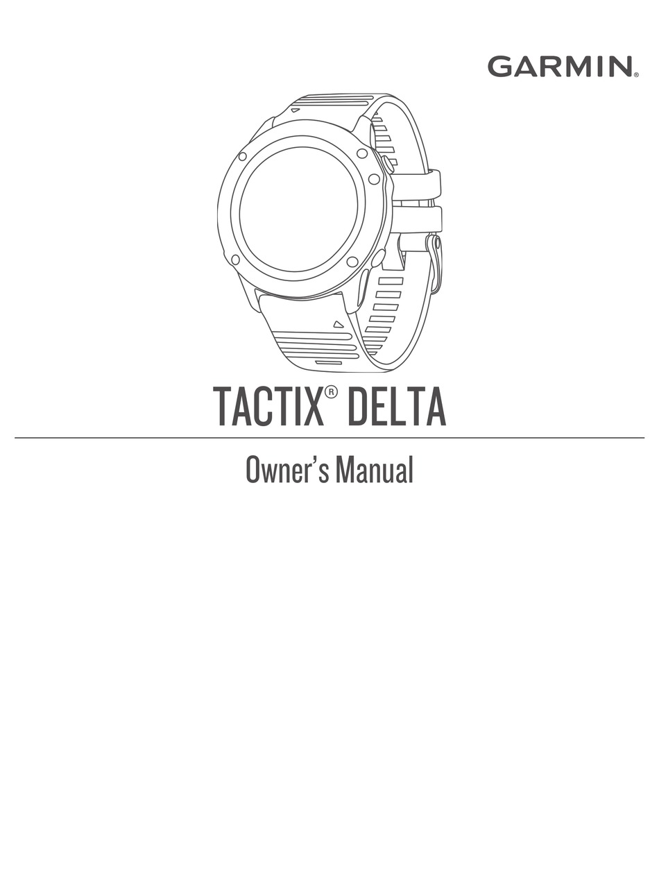GARMIN TACTIX DELTA OWNER'S MANUAL Pdf Download ManualsLib