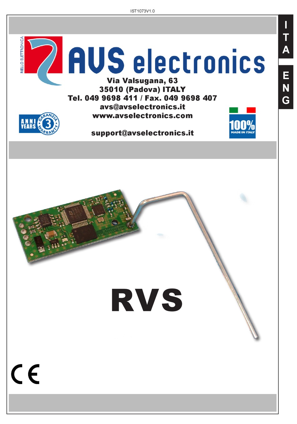 AVS ELECTRONICS RVS INSTALLATION MANUAL Pdf Download ManualsLib