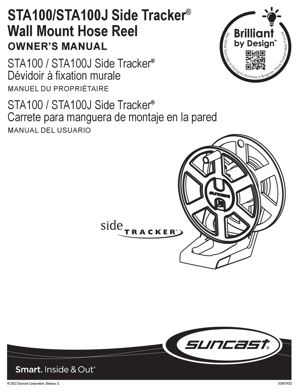 SUNCAST SIDE TRACKER STA100 OWNER'S MANUAL Pdf Download