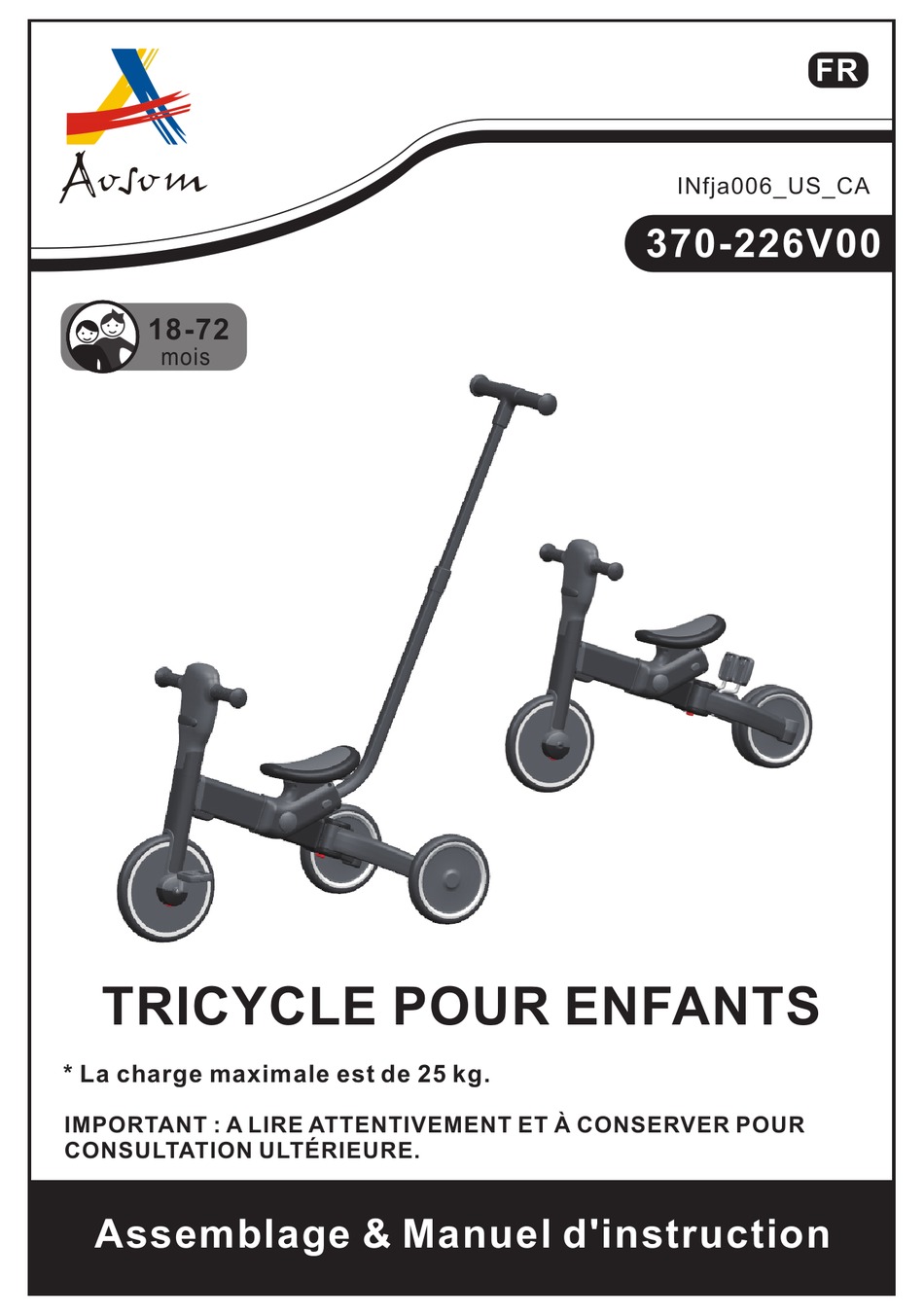 AOSOM 370226V00 ASSEMBLY INSTRUCTION MANUAL Pdf Download ManualsLib