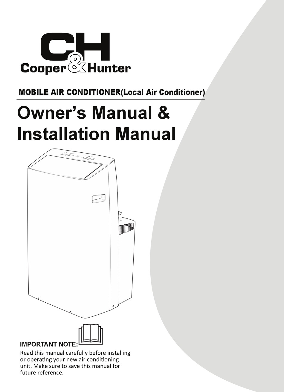 COOPER & HUNTER CHSTLS14AC OWNER'S MANUAL & INSTALLATION MANUAL Pdf