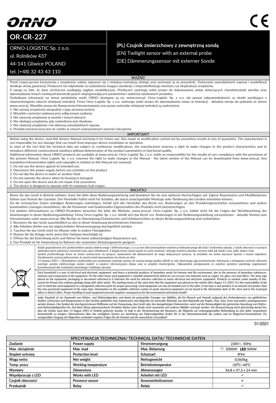 orno-or-cr-227-quick-start-manual-pdf-download-manualslib