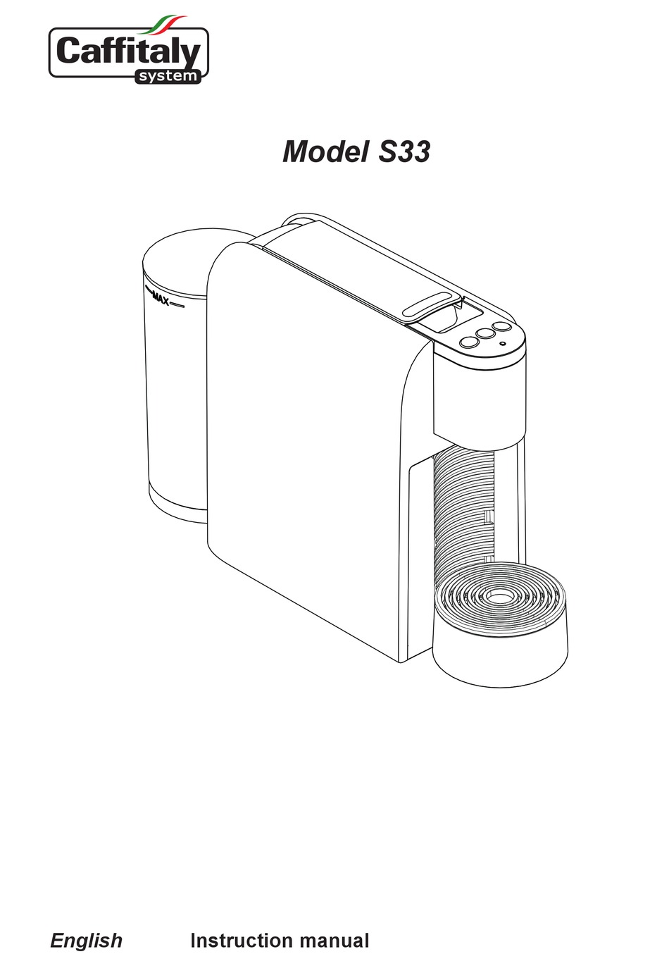 CAFFITALY SYSTEM S33 INSTRUCTION MANUAL Pdf Download ManualsLib