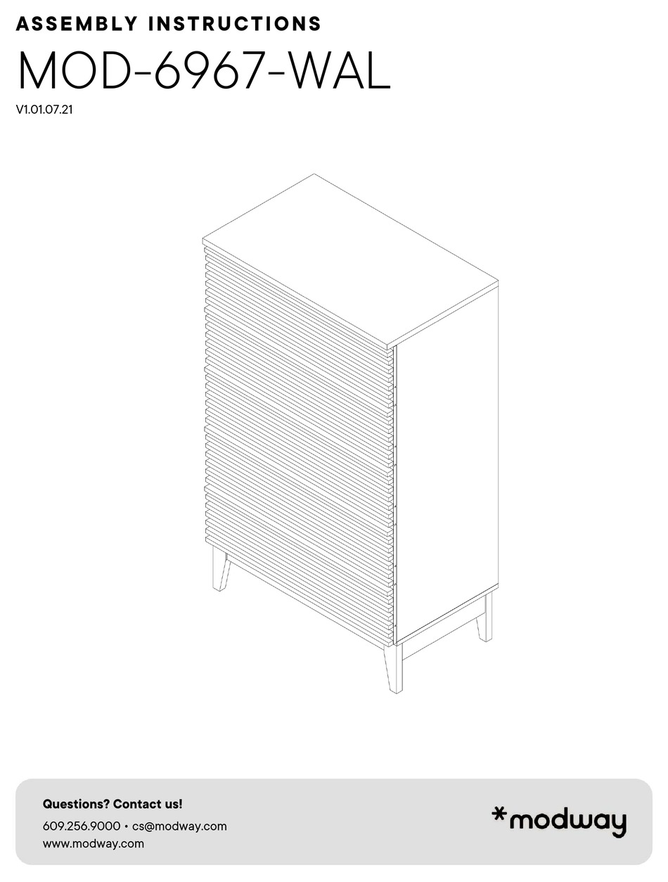 MODWAY MOD6967WAL ASSEMBLY INSTRUCTIONS MANUAL Pdf Download ManualsLib