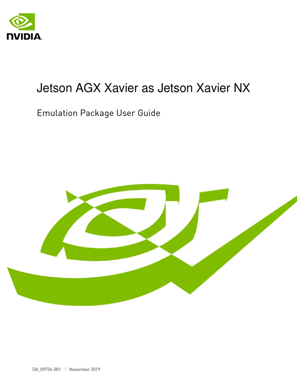 NVIDIA JETSON AGX XAVIER USER MANUAL Pdf Download | ManualsLib