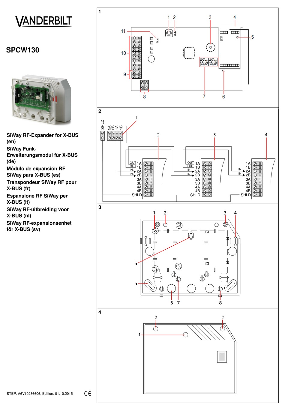 VANDERBILT SPCW130 INSTALLATION INSTRUCTIONS MANUAL Pdf Download