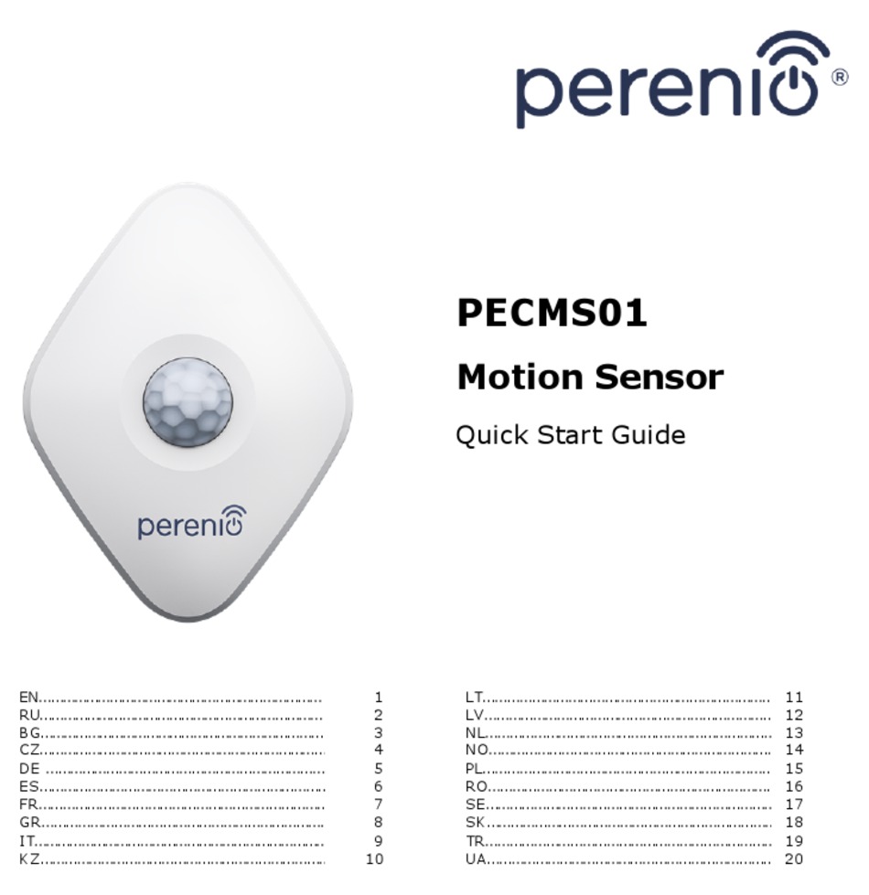 PERENIO PECMS01 QUICK START MANUAL Pdf Download | ManualsLib