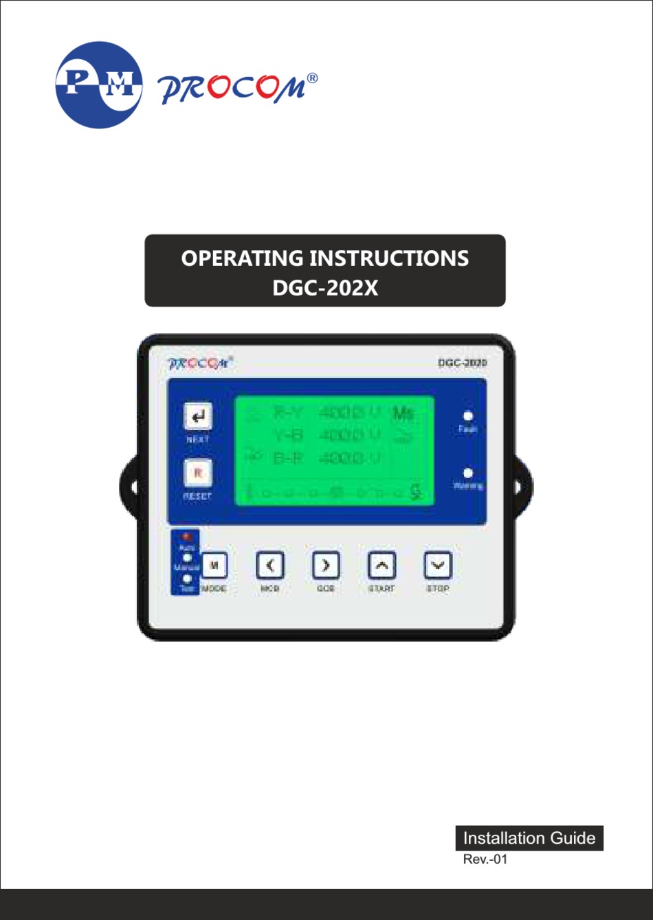 DGC202 SERIES OPERATING INSTRUCTIONS MANUAL Pdf Download