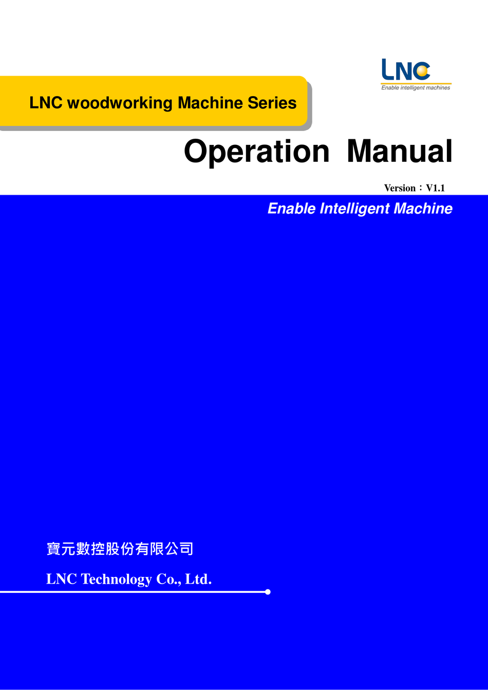 LNC MW2200 SERIES OPERATION MANUAL Pdf Download ManualsLib