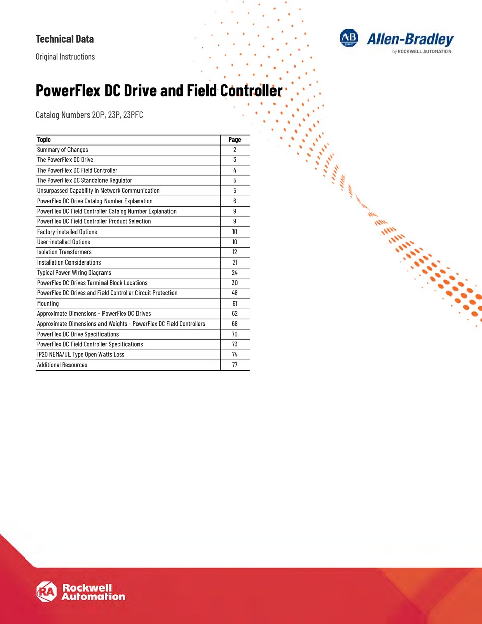 ROCKWELL AUTOMATION ALLENBRADLEY POWERFLEX 20P INSTRUCTIONS MANUAL Pdf