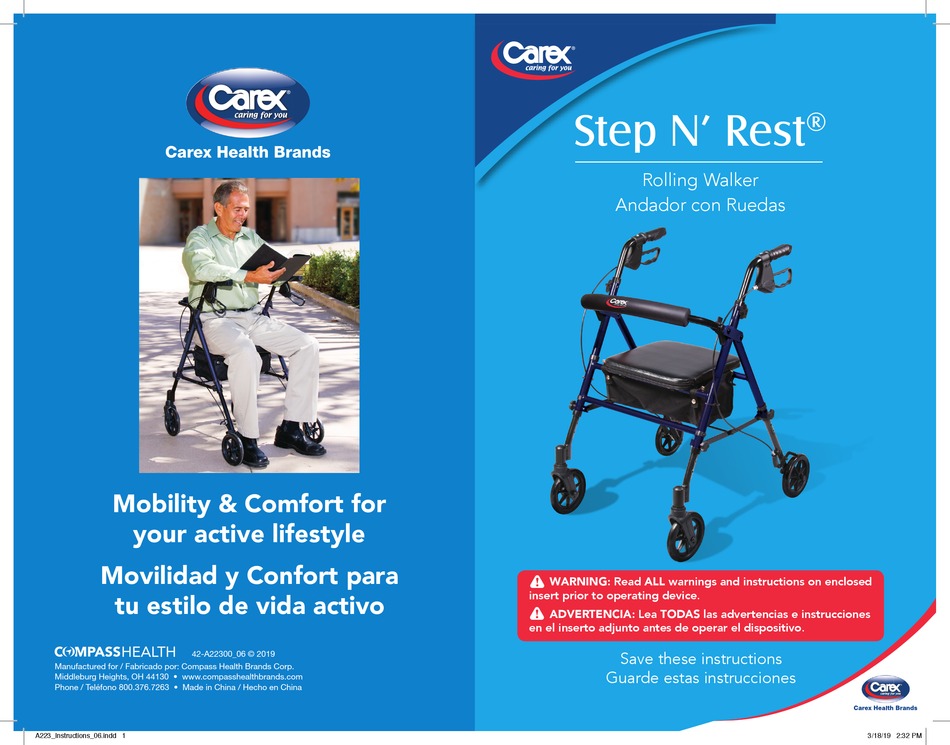 CAREX STEP N' REST ASSEMBLY INSTRUCTIONS Pdf Download ManualsLib