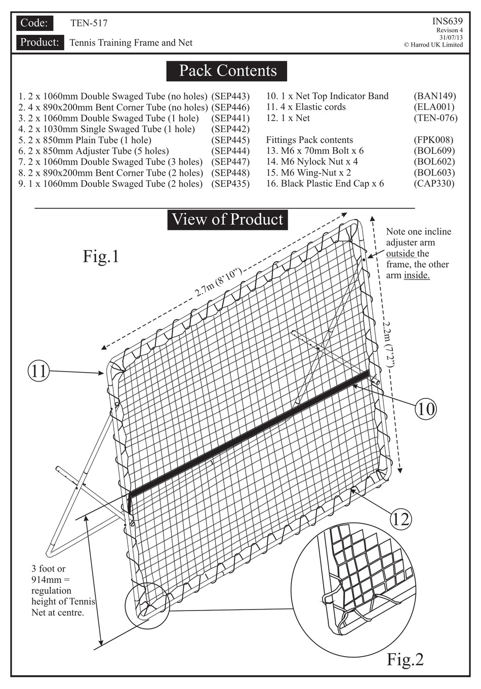 HARROD SPORT TEN517 QUICK START MANUAL Pdf Download ManualsLib