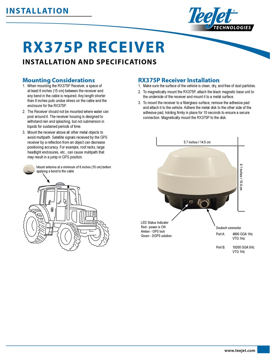 TEEJET TECHNOLOGIES RX375P INSTALLATION Pdf Download ManualsLib