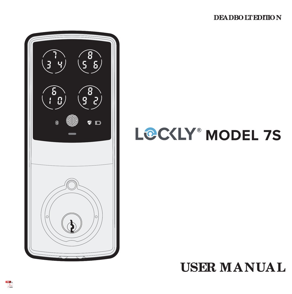 LOCKLY 7S USER MANUAL Pdf Download ManualsLib